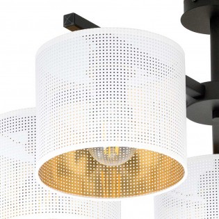 Rivera Deckenleuchte Weiß/Gold (5 Leuchten)