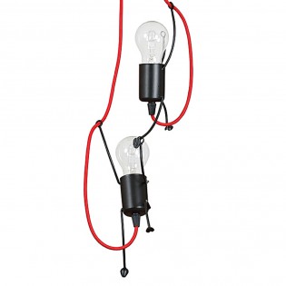 Children's Pendant Lamp Mime Black (2 lights)