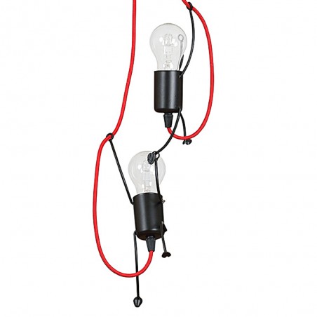 Children's Pendant Lamp Mime Black (2 lights)