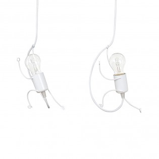 Children's Track Lamp Mime White (3 lights)