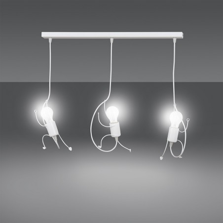 Children's Track Lamp Mime White (3 lights)