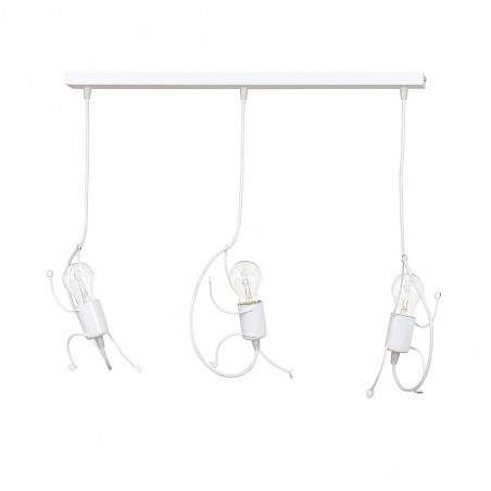 Children's Track Lamp Mime White (3 lights)
