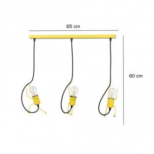 Children's Track Lamp Mime White (3 lights)