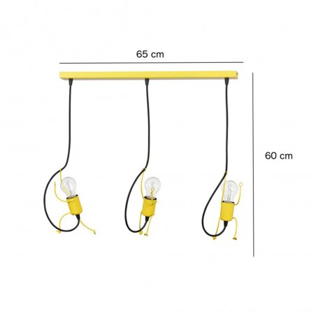 Children's Track Lamp Mime White (3 lights)