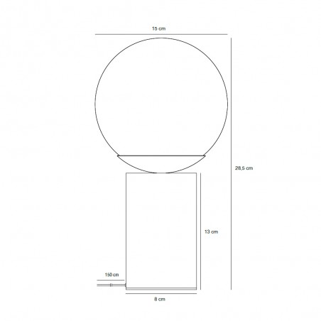 Table Lamp Lilly Brown
