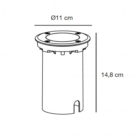 Empotrable de suelo Andor Round