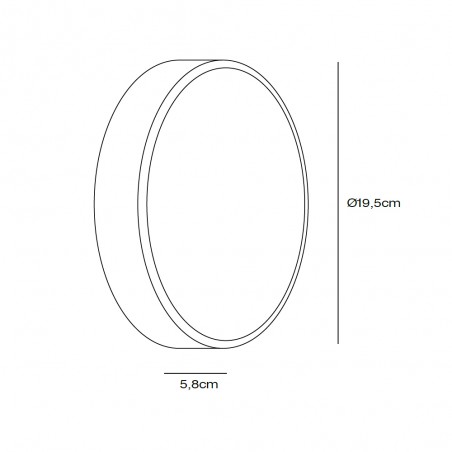 Outdoor LED Wall Lamp Oliver Round (6W)
