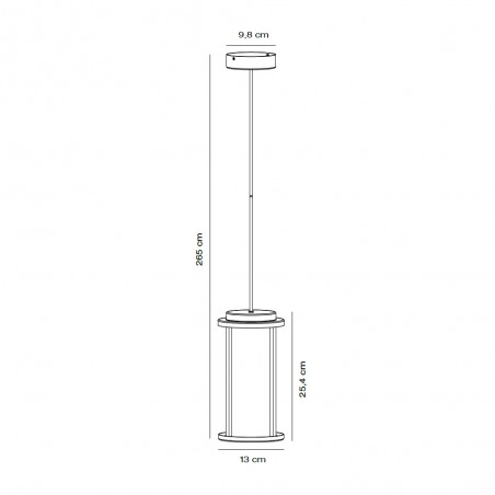 Lámpara de techo exterior Linton Galvanizado