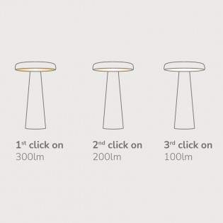 Lámpara de mesa LED Arcello