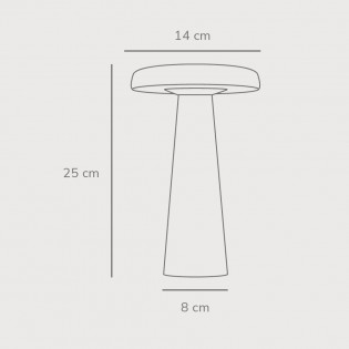 Lámpara de mesa LED Arcello