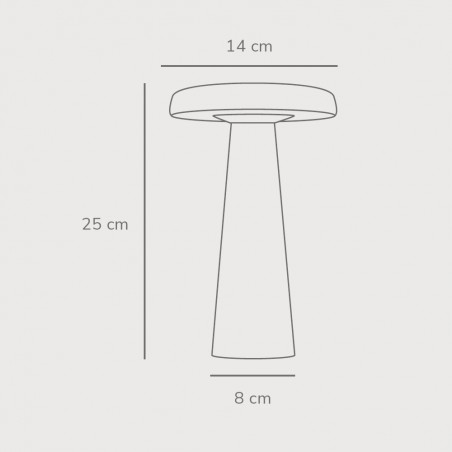 Lámpara de mesa LED Arcello
