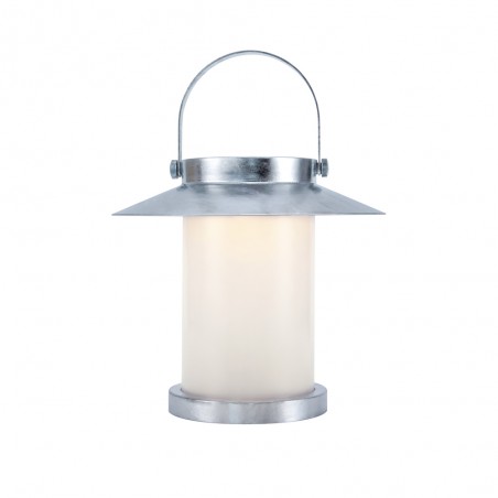 Portable LED Lamp Temple To-Go 30  Galvanized