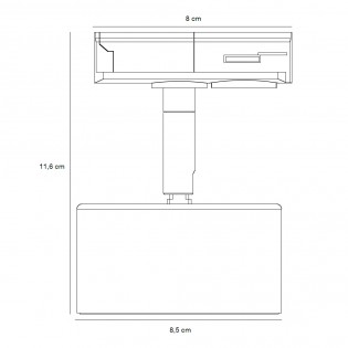 Clyde Link LED-Schienenstrahler (5W)