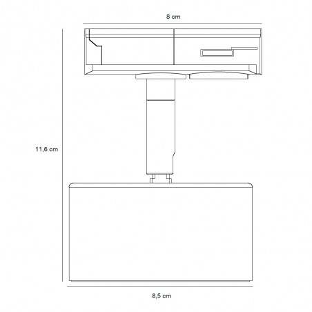 Clyde Link LED-Schienenstrahler (5W)