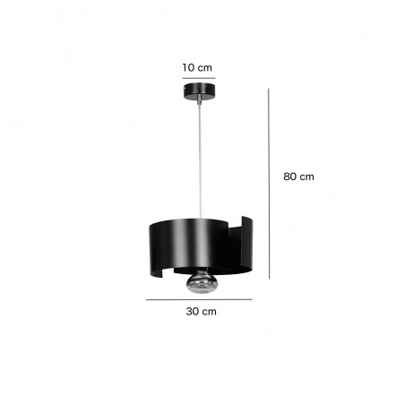 Pendant Lamp Bisón Black