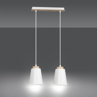 Ceiling Track Lamp Lasso White (2 lights)