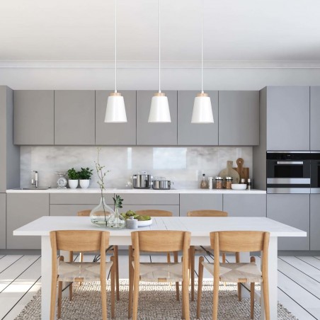 Ceiling Track Lamp Lasso White (3 lights)