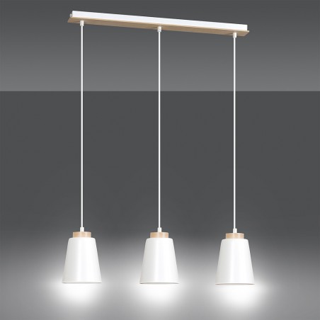 Ceiling Track Lamp Lasso White (3 lights)