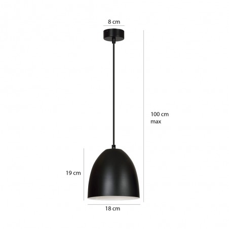 Ceiling Lamp Jonix Black
