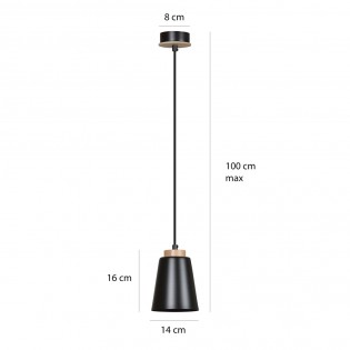 Ceiling Lamp Lasso Black