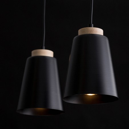 Ceiling Track Lamp Lasso Black (2 lights)