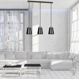 Ceiling Track Lamp Lasso Black (3 lights)