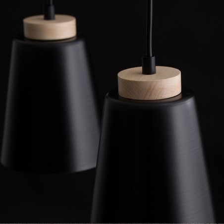 Ceiling Track Lamp Lasso Black (3 lights)