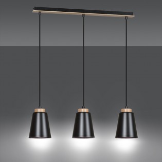 Ceiling Track Lamp Lasso Black (3 lights)