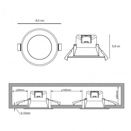 Downlight LED Birla (6W)