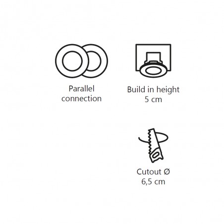 Elkton 8 LED-Downlight (5,5 W)