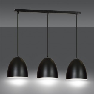 Ceiling Track Lamp Jonix Black (3 lights)