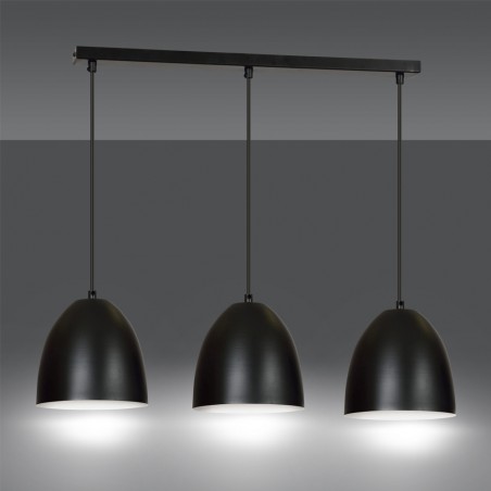 Ceiling Track Lamp Jonix Black (3 lights)
