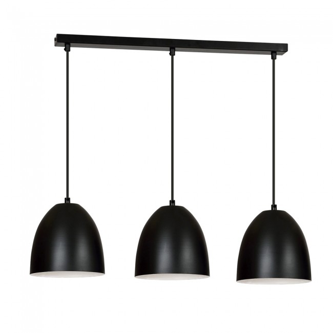 Ceiling Track Lamp Jonix Black (3 lights)