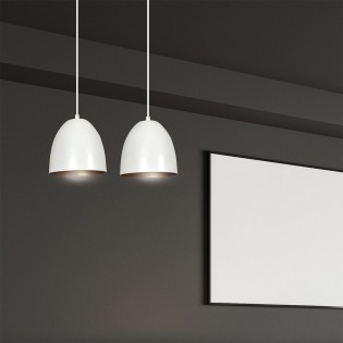 Ceiling Track Lamp Jonix White/Gold (2 lights)