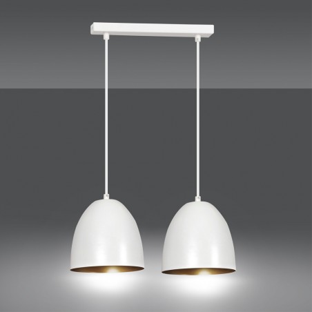 Ceiling Track Lamp Jonix White/Gold (2 lights)