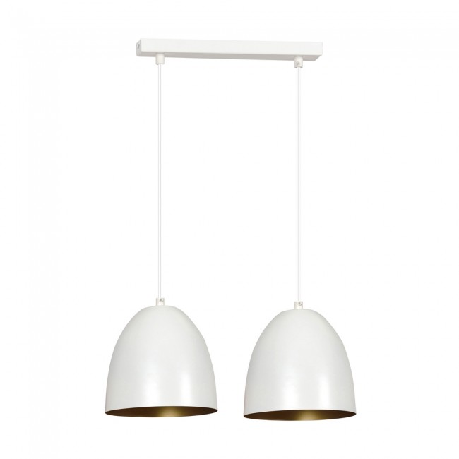 Ceiling Track Lamp Jonix White/Gold (2 lights)