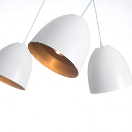 Ceiling Track Lamp Jonix White/Gold (2 lights)