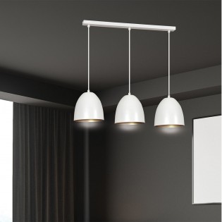 Ceiling Track Lamp Jonix White/Gold (3 lights)