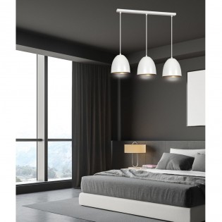 Ceiling Track Lamp Jonix White/Gold (3 lights)