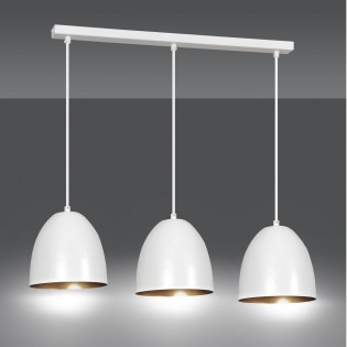 Ceiling Track Lamp Jonix White/Gold (3 lights)