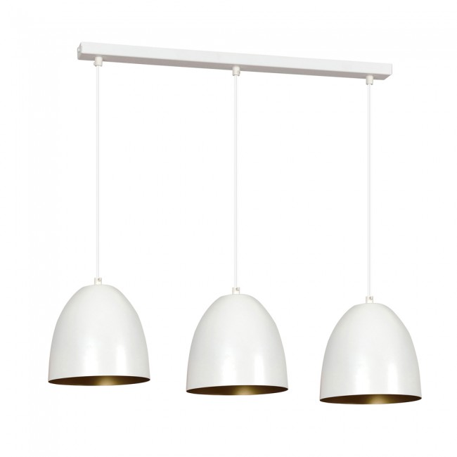 Ceiling Track Lamp Jonix White/Gold (3 lights)