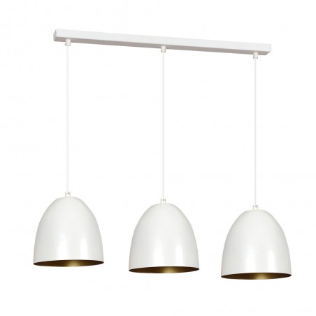 Ceiling Track Lamp Jonix White/Gold (3 lights)