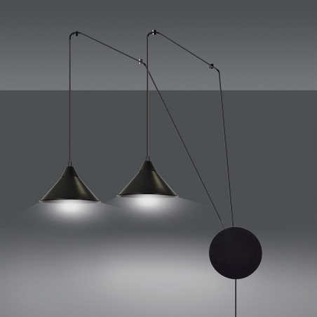 Wall Lamp Cerremo Black (2 lights)