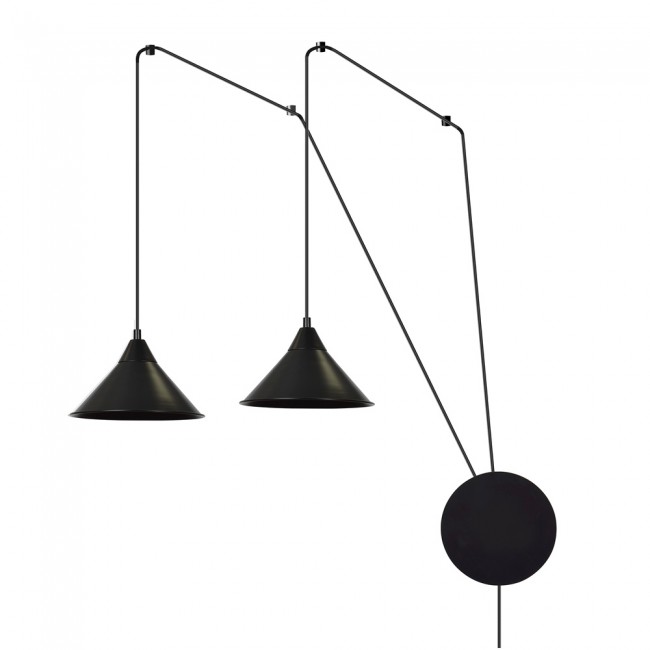 Wall Lamp Cerremo Black (2 lights)