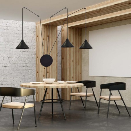 Wall Lamp Cerremo Black (3 lights)