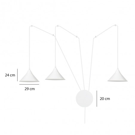 Wall Lamp Cerremo Black (3 lights)