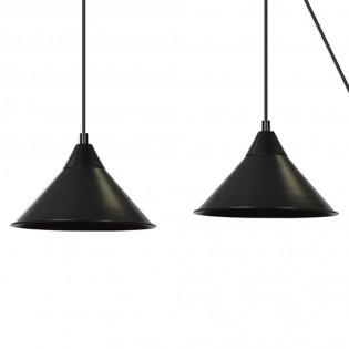 Cerremo Wandleuchte Schwarz (3 Leuchten)