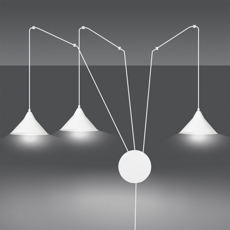 Cerremo Wandleuchte Weiß (3 Leuchten)