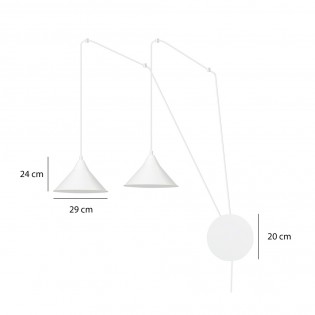 Wall Lamp Cerremo White (2 lights)