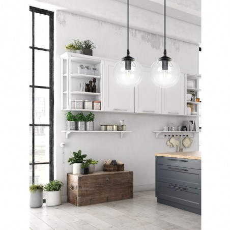 Ceiling Track Lamp Sagan Transparent (2 lights)